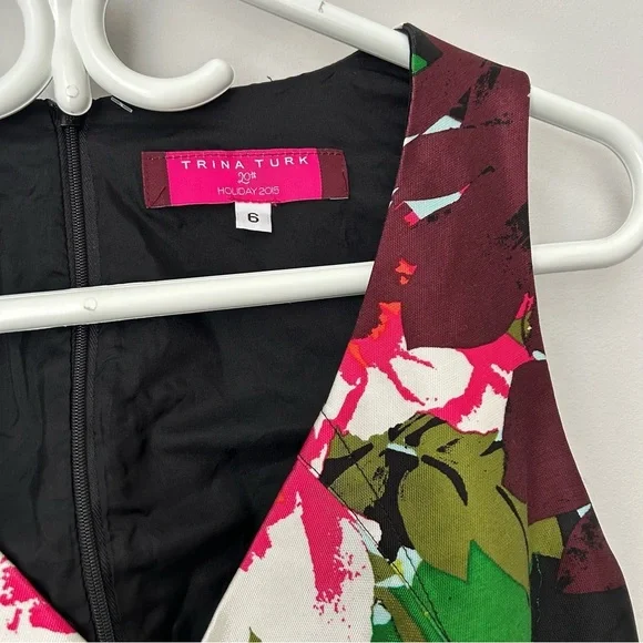 Trina Turk Watercolor Cosima Sheath Dress - Picture 7 of 8